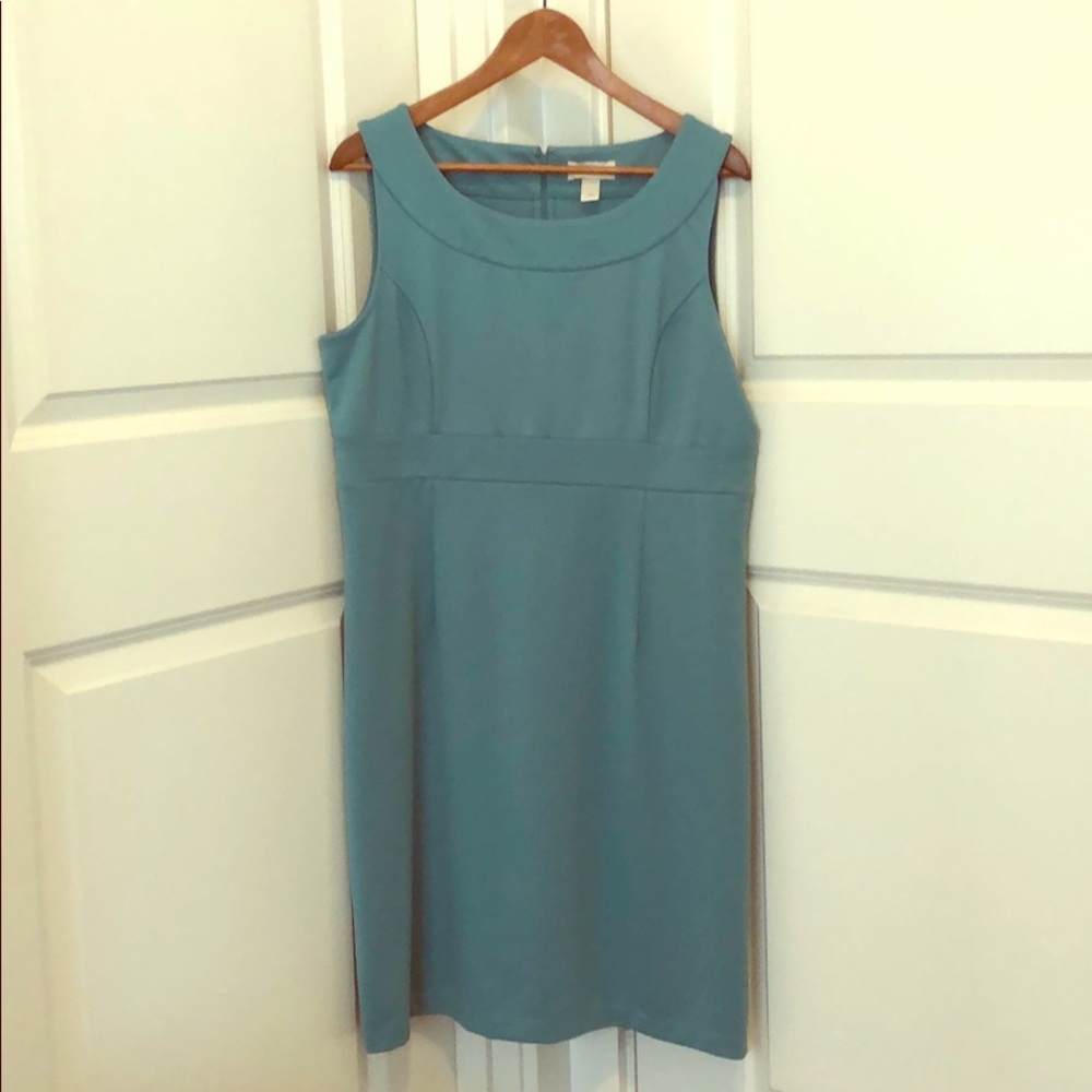 Turquoise Sheath Dress by Ann Taylor Loft size 14